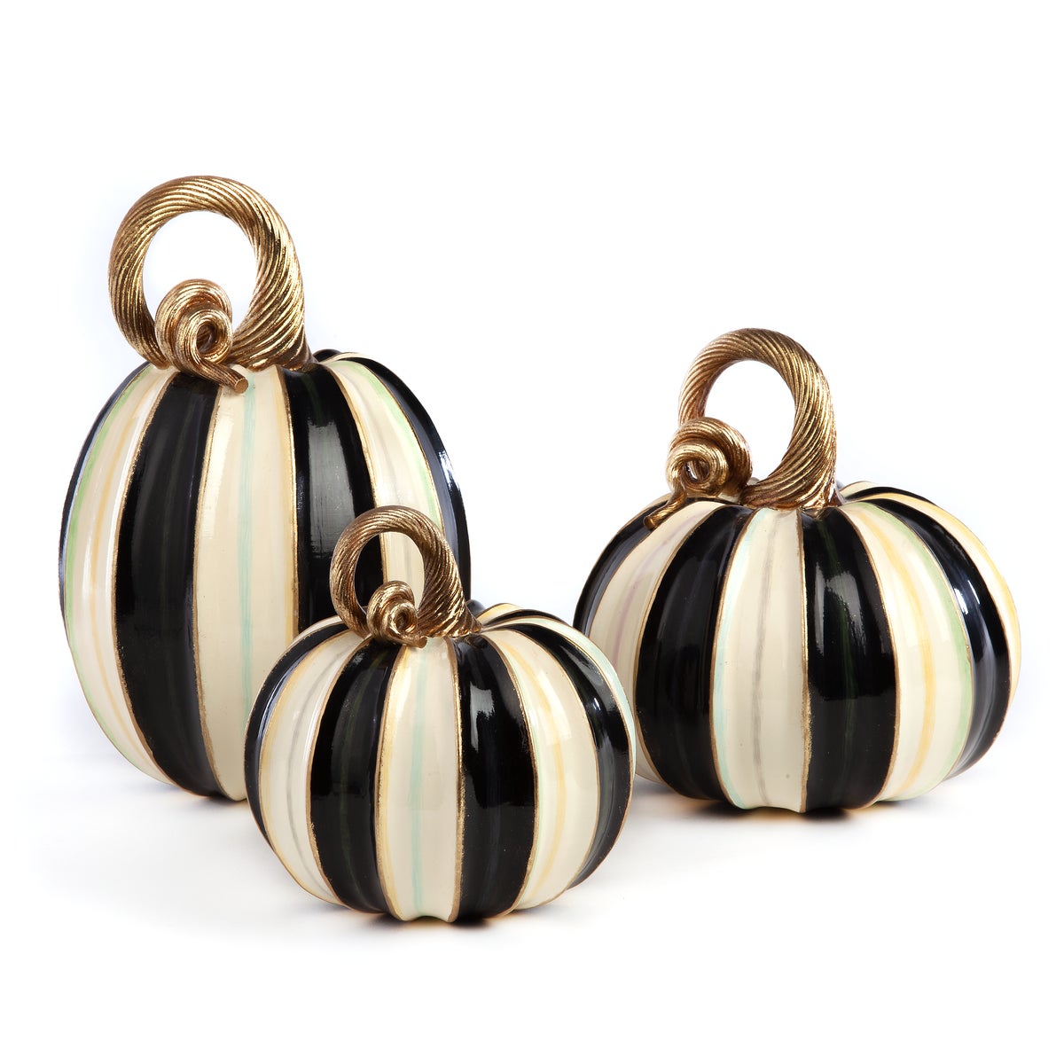 Elegant Stripe Large Pumpkin - Image 3