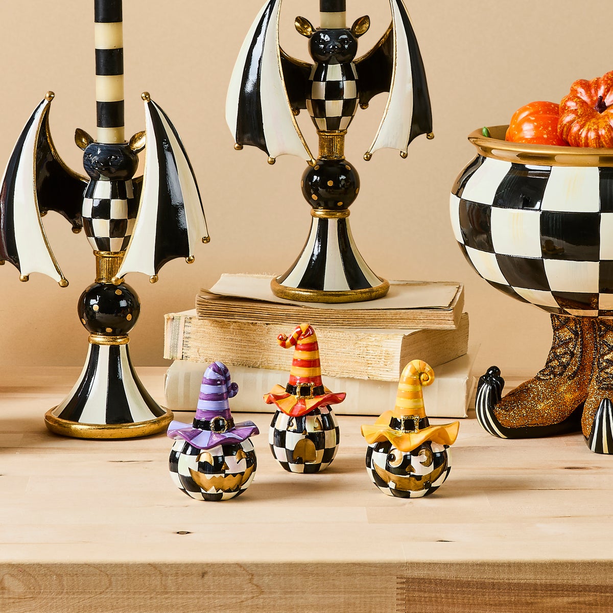 Mini Happy Jack Pumpkins, Set of 3 - Image 4