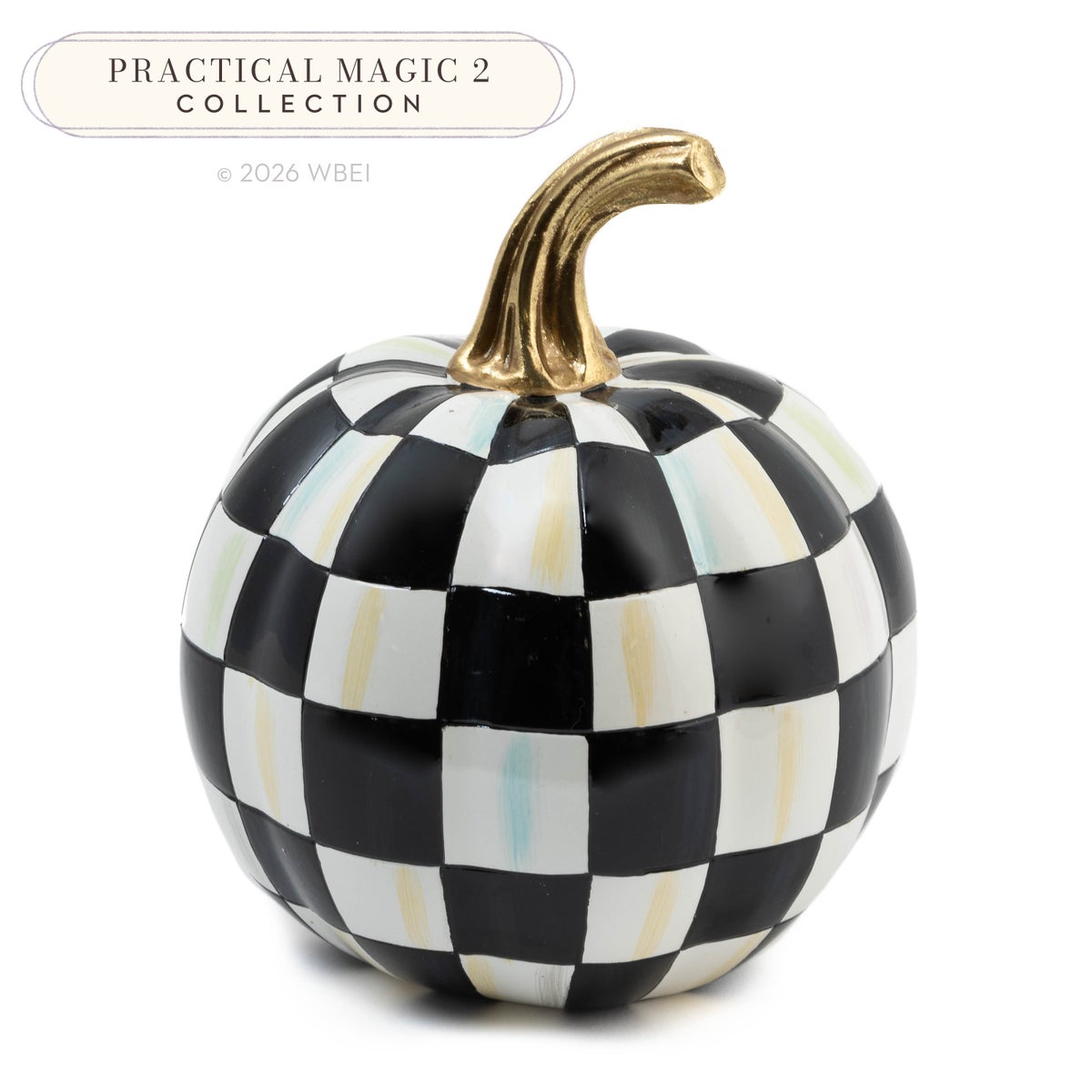 Courtly Check Glossy Mini Pumpkin