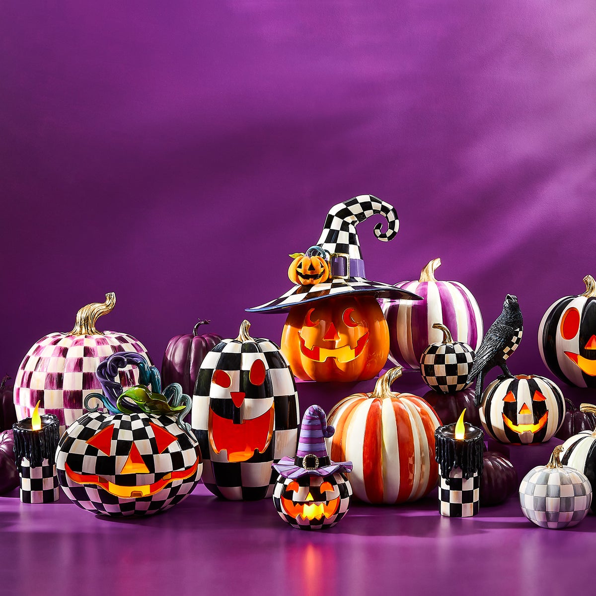 Courtly Check Glossy Mini Pumpkin - Image 7