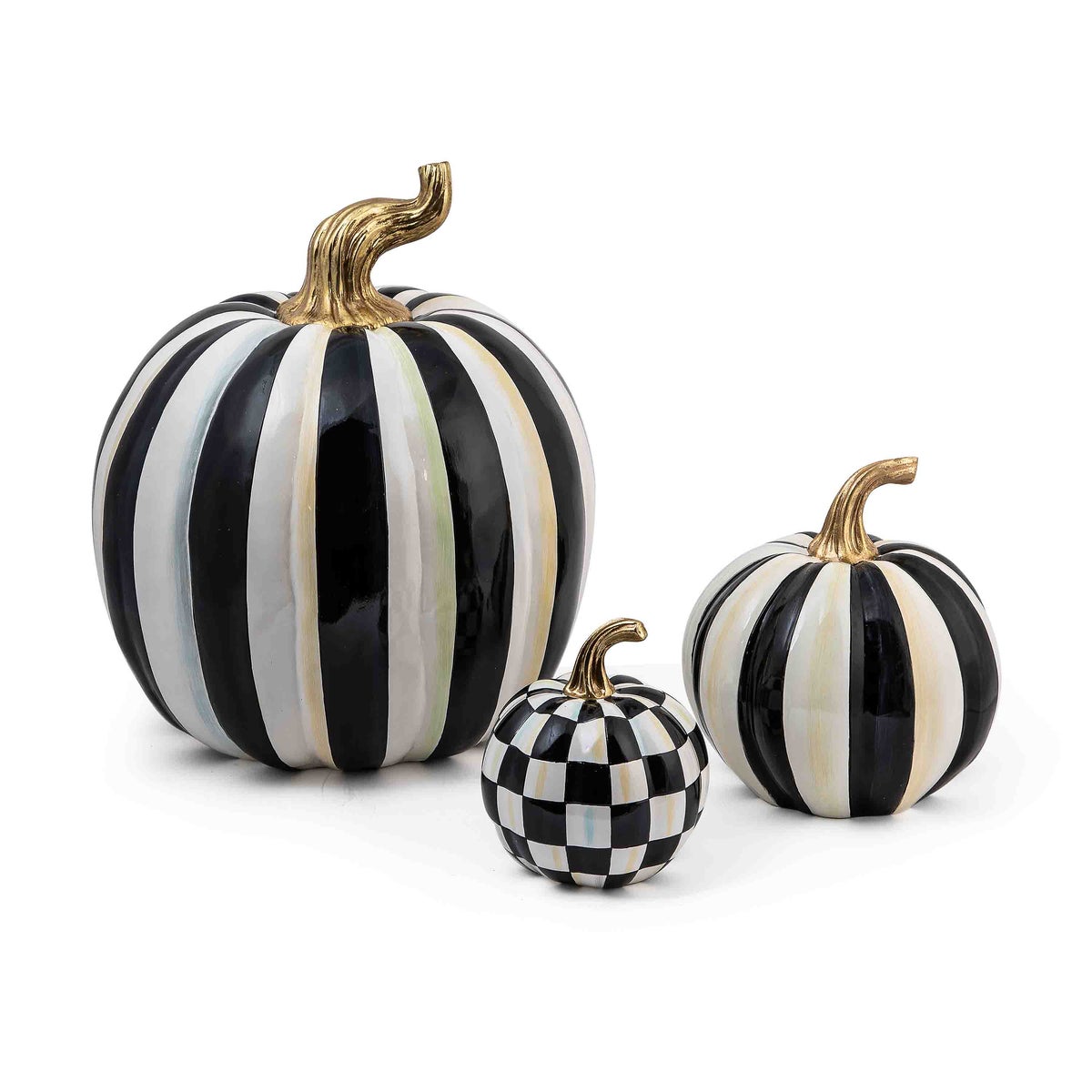 Courtly Stripe Glossy Small Pumpkin - Image 4