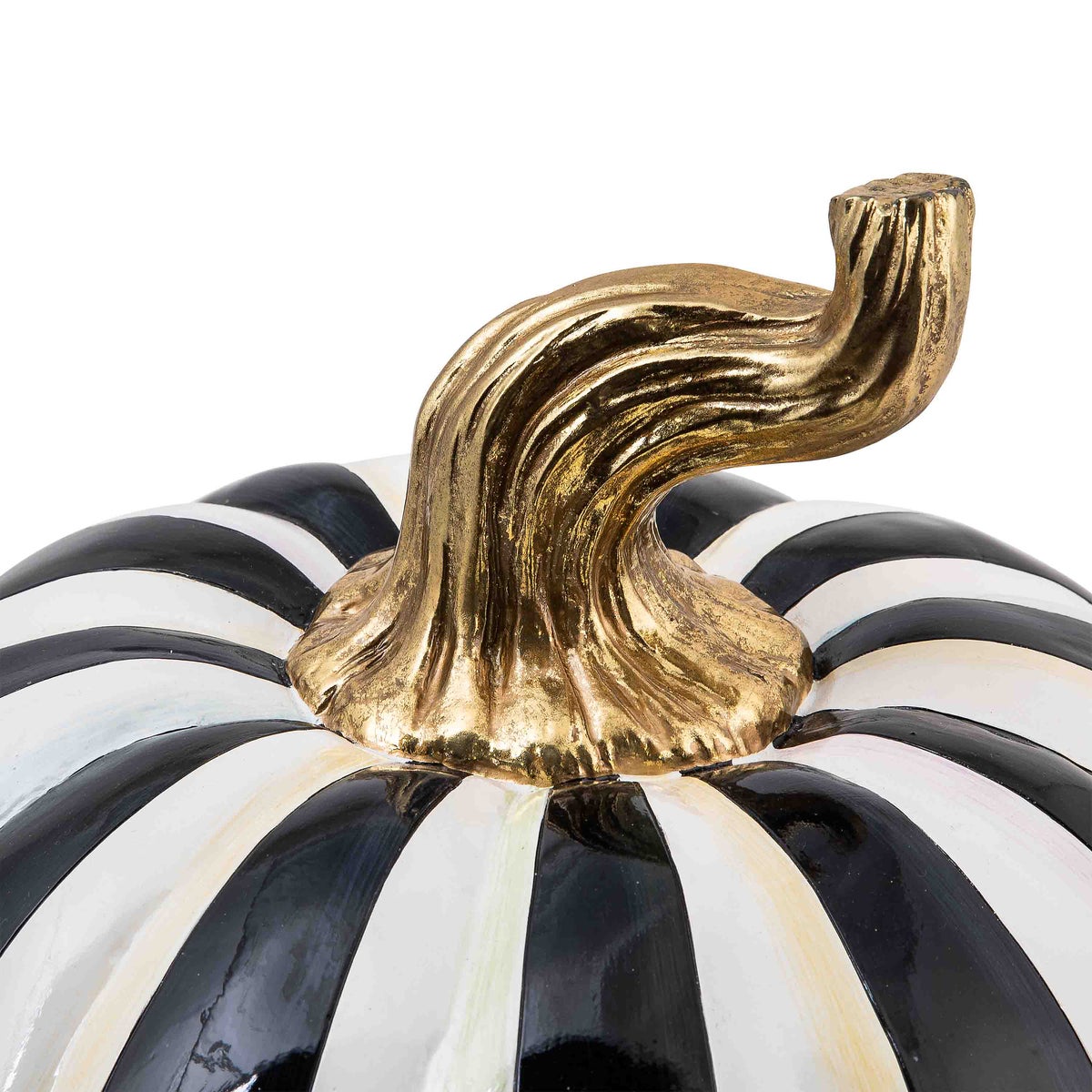 Courtly Stripe Glossy Large Pumpkin - Image 4