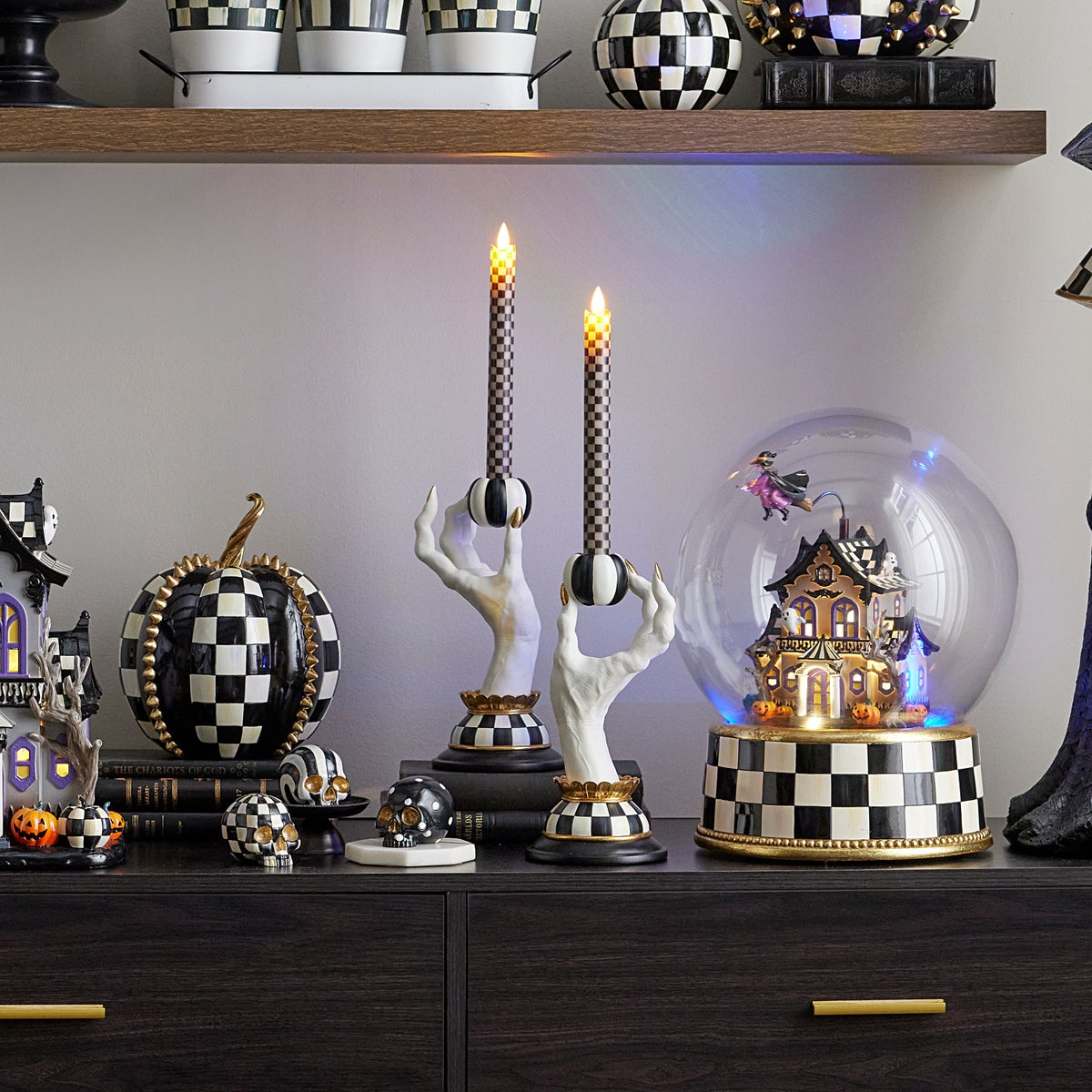 Haunted House Spooky Hand Candle Holders, Set of 2 - Image 4