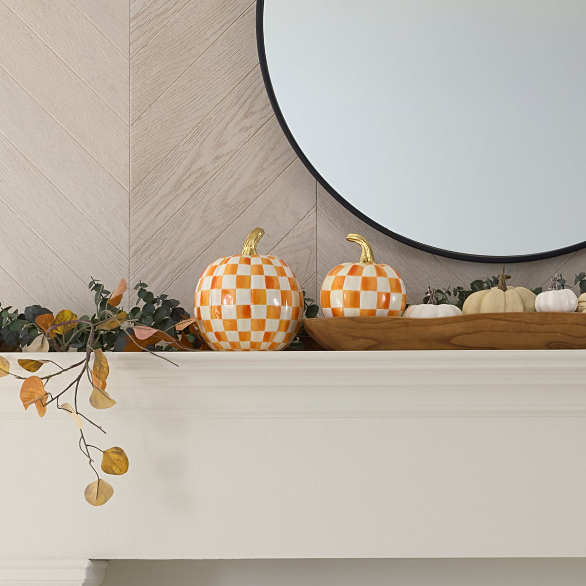 Orange Check Small Pumpkin - Image 2