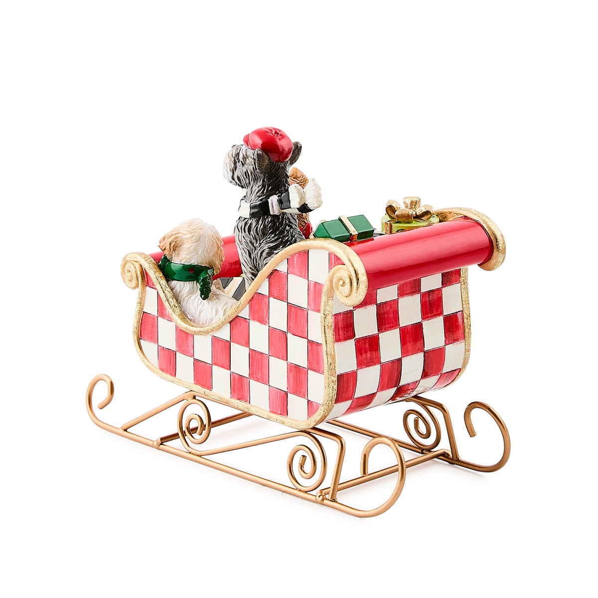 Check It Out Dog Sleigh Figurine - Image 2