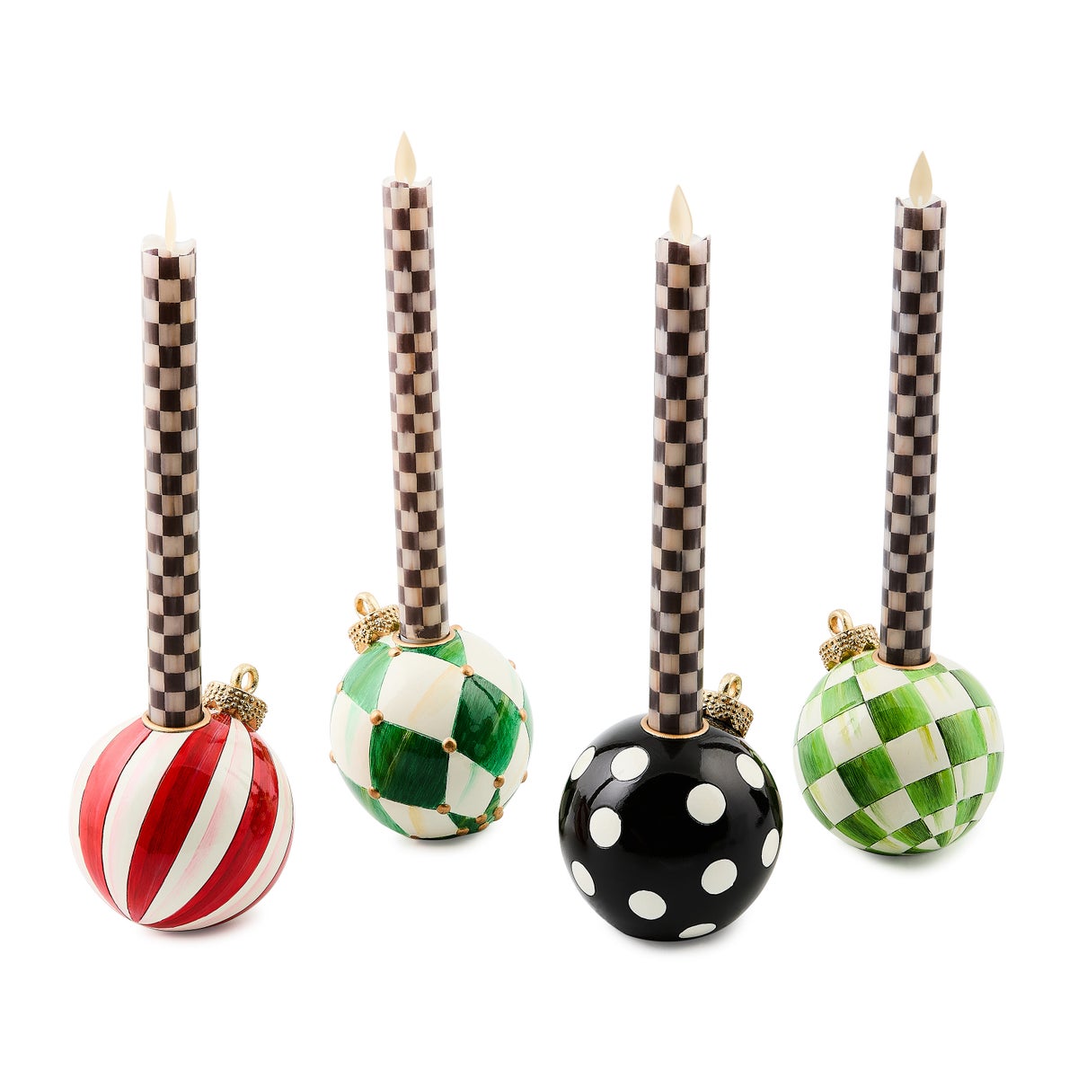 Check It Out Ornament Candle Holders, Set of 4 - Image 2