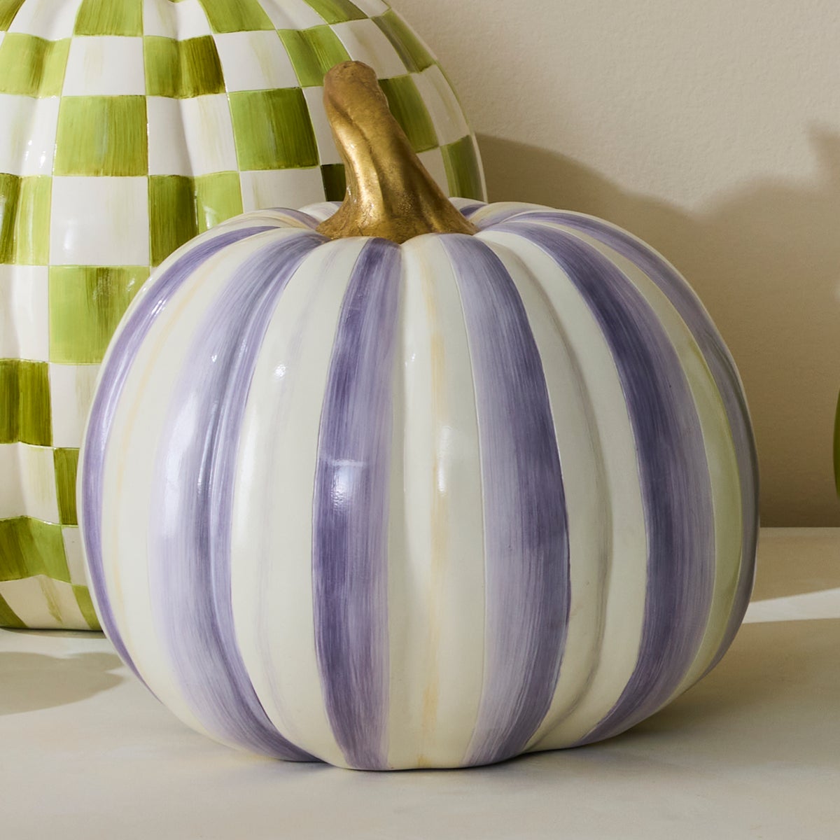 Violet Stripe Medium Pumpkin - Image 2