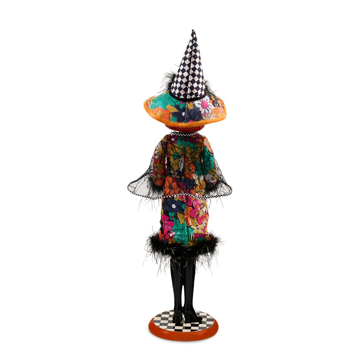 Glamoura Fabric Witch with Pumpkin - Image 3