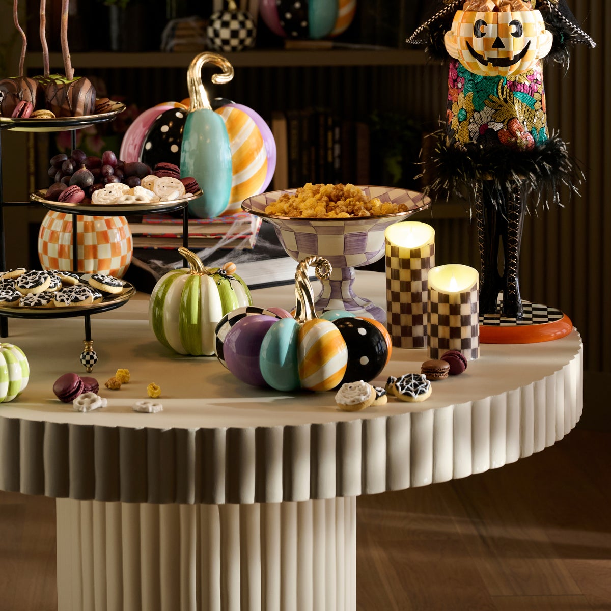 Whimsy Patchwork Small Squashed Pumpkin - Image 4