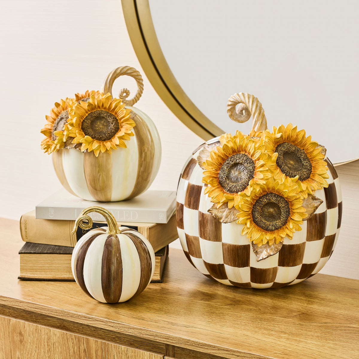 Chocolate Check Sunflower Pumpkin - Image 2
