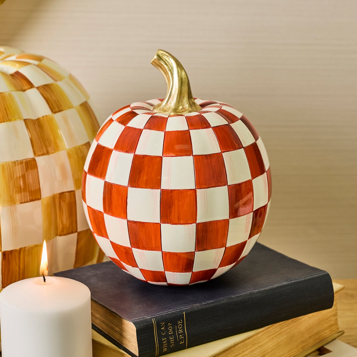 Paprika Check Small Pumpkin - Image 2