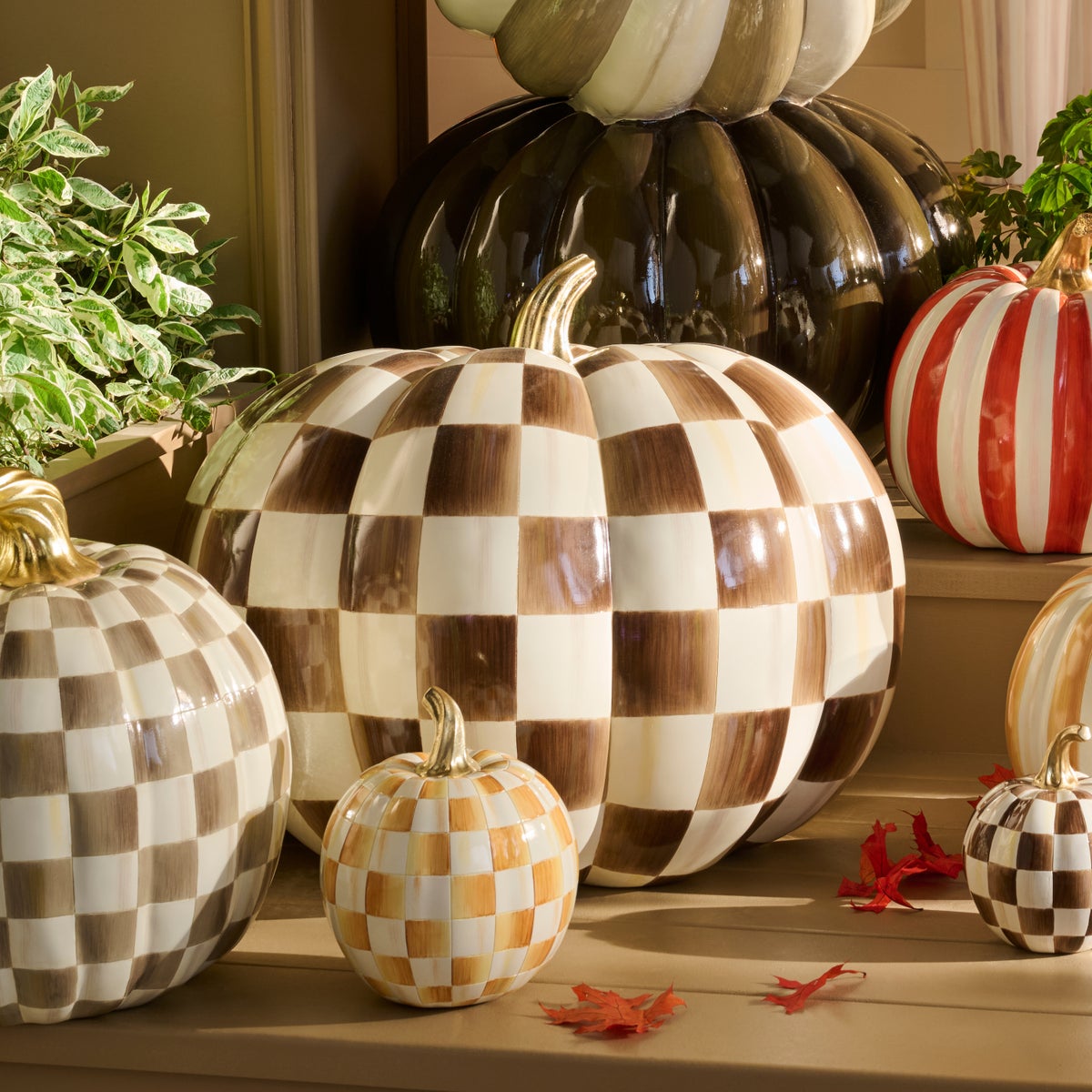 Chocolate Check Jumbo Pumpkin - Image 4