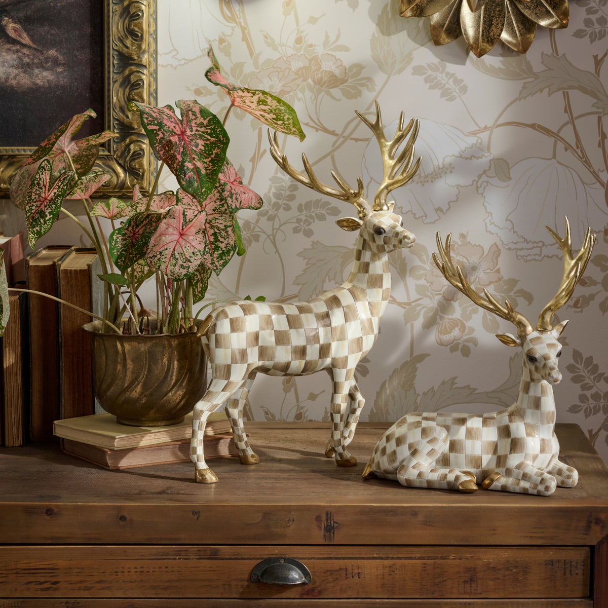 Mocha Check Standing Deer - Image 5