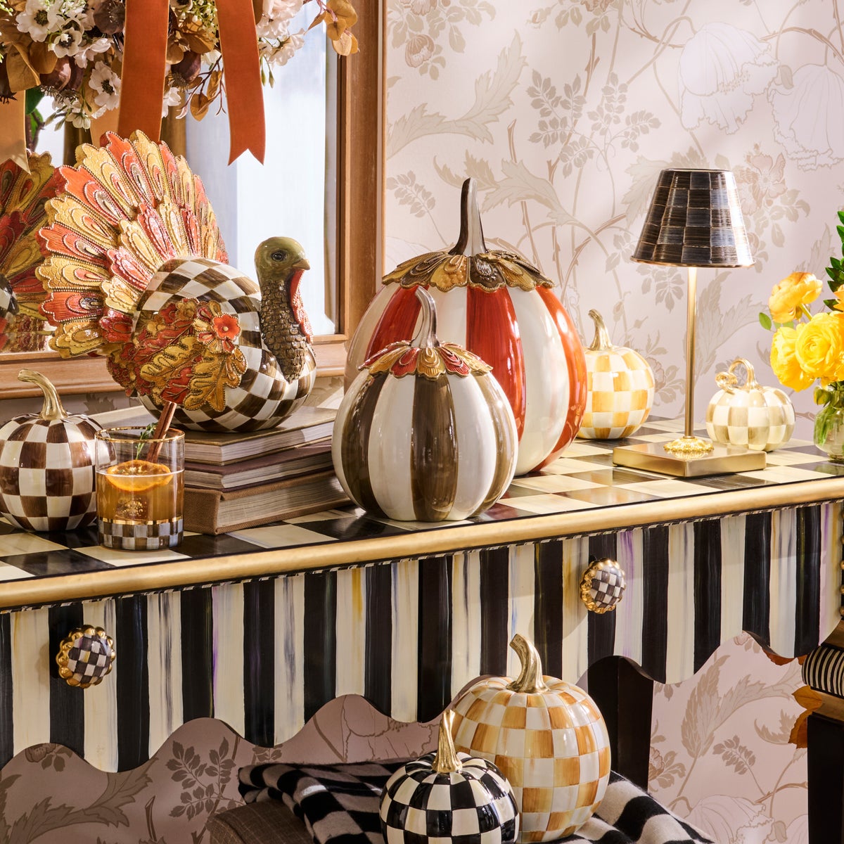 Harvest Glow Chocolate Stripe Pumpkin - Image 5