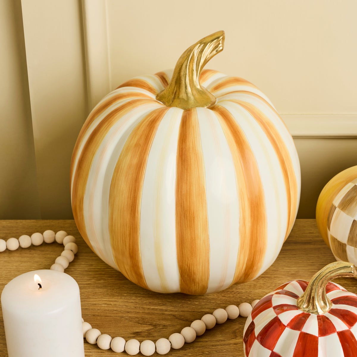 Amber Stripe Medium Pumpkin - Image 2
