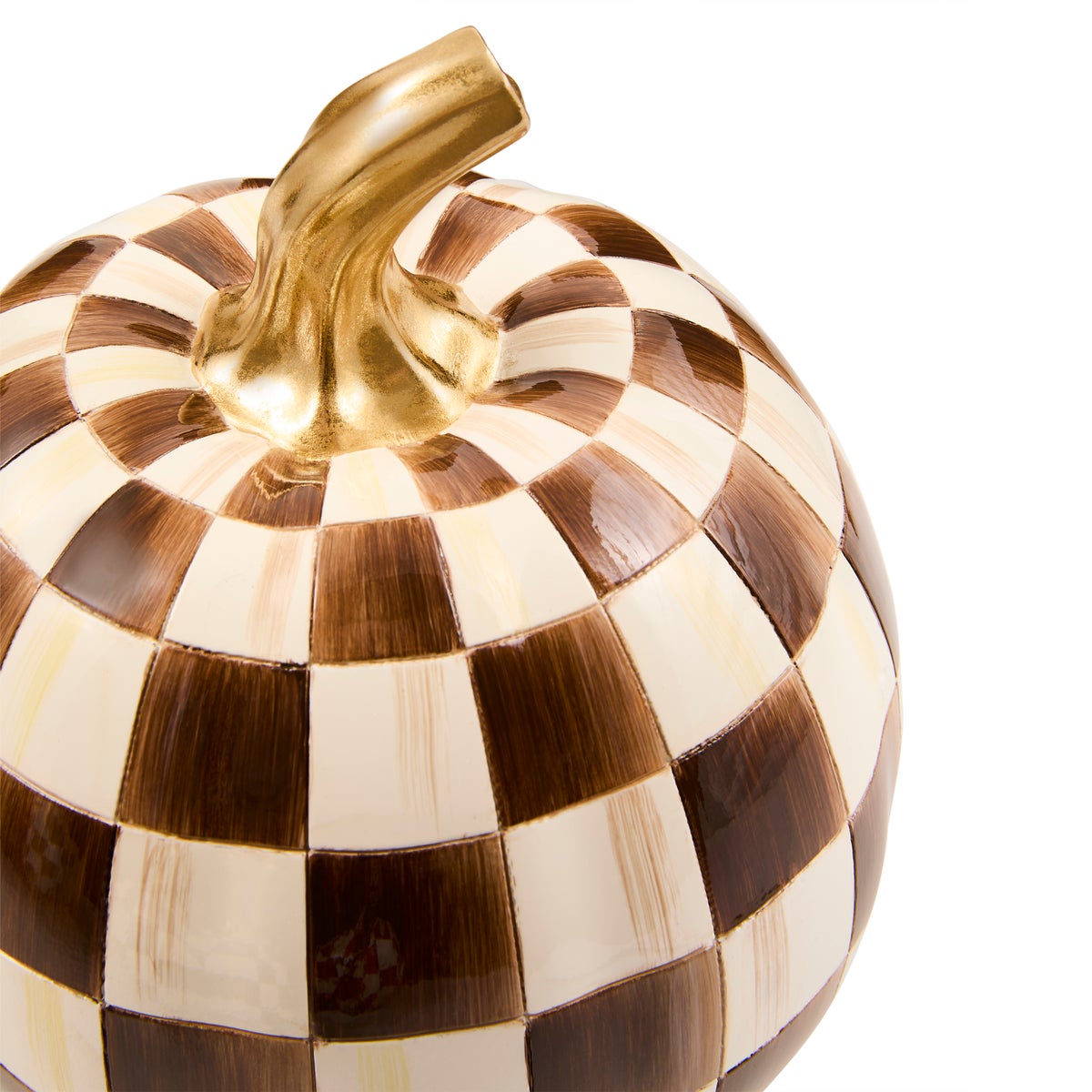 Chocolate Check Small Pumpkin - Image 3