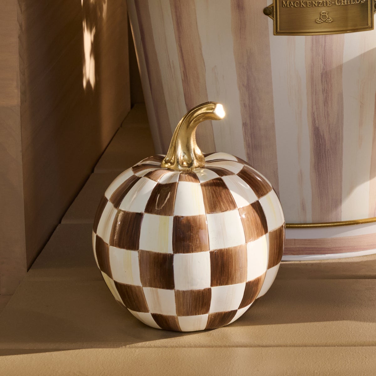 Chocolate Check Mini Pumpkin - Image 7
