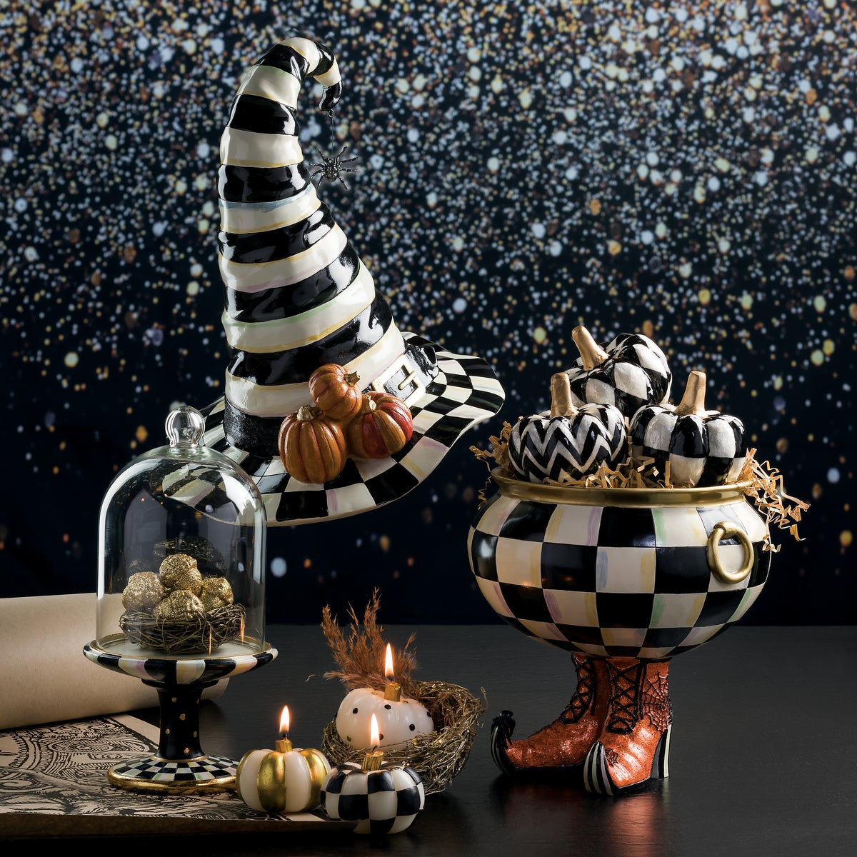 Courtly Stripe Witch's Hat - Image 2