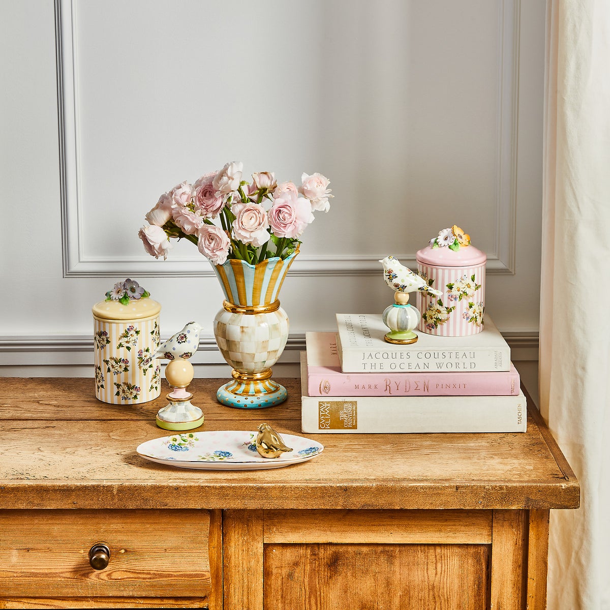 Wildflowers Bird Topiaries - Set of 2 - Image 2