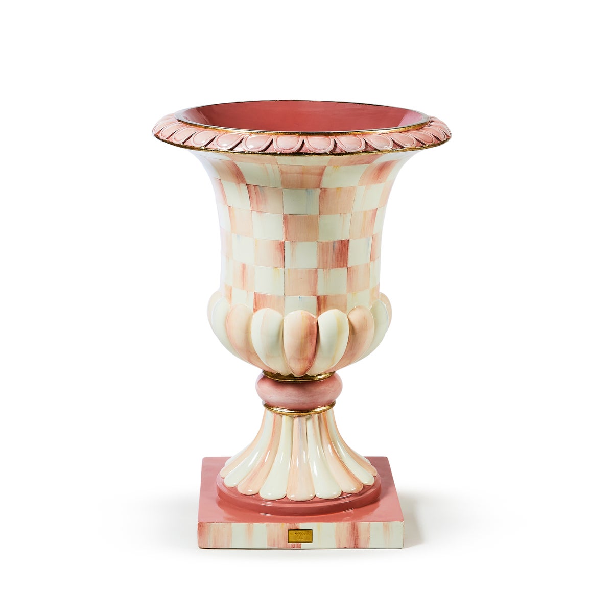 Rosy Check Pedestal Urn