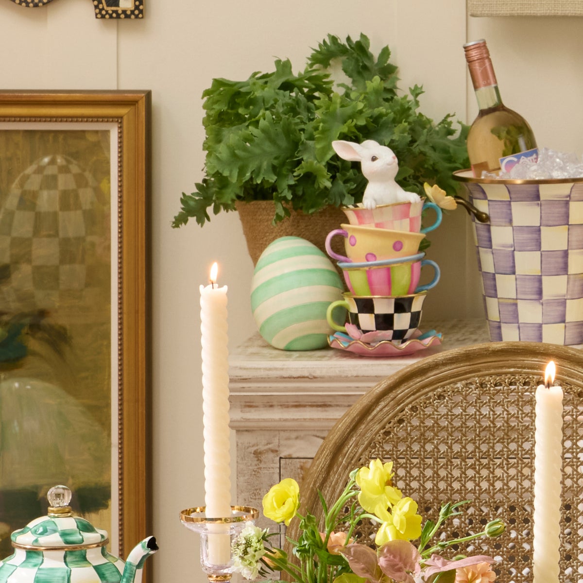 Mint Stripe Mini Egg - Image 2