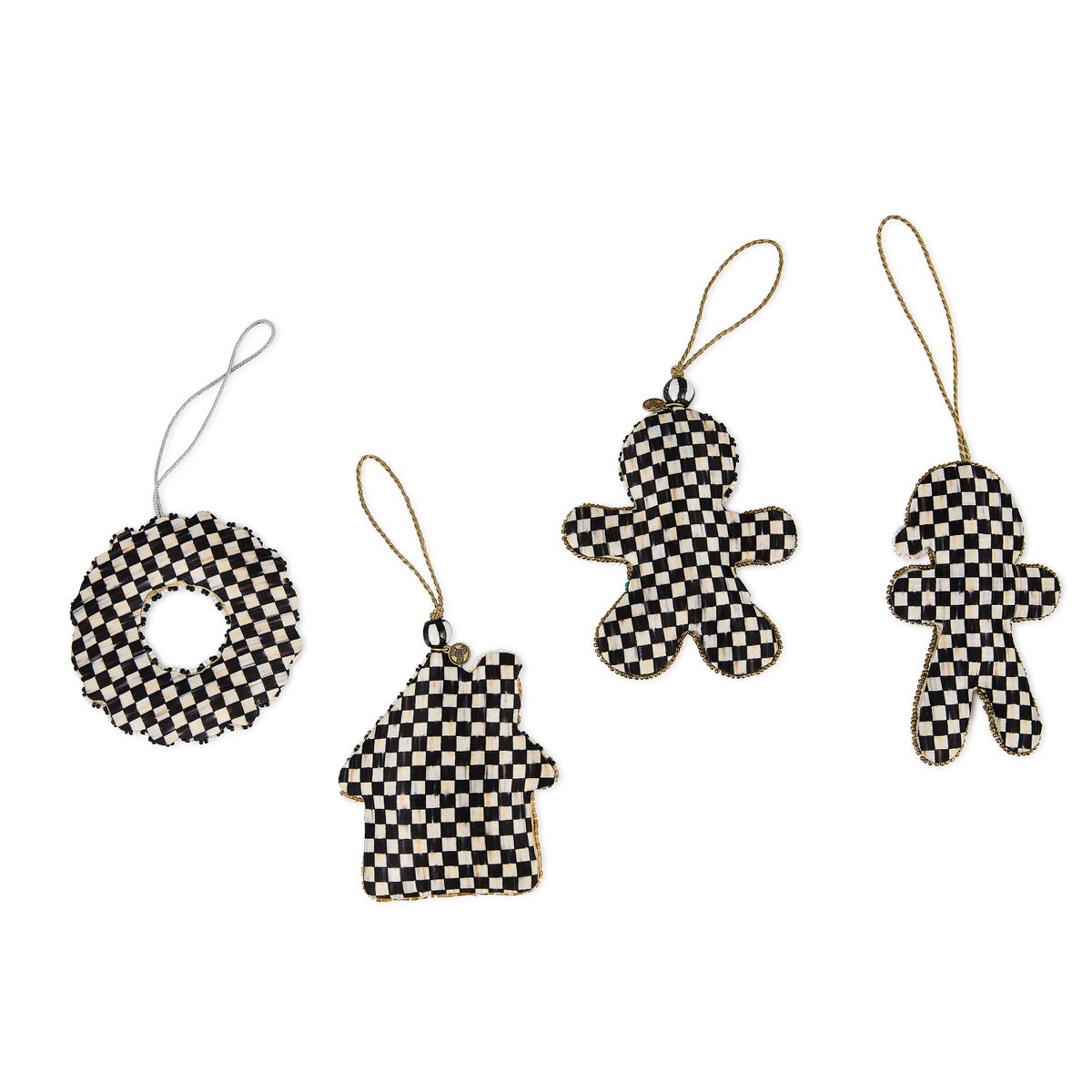 Gingerbread Beaded Ornaments, Set of 4 - Image 2