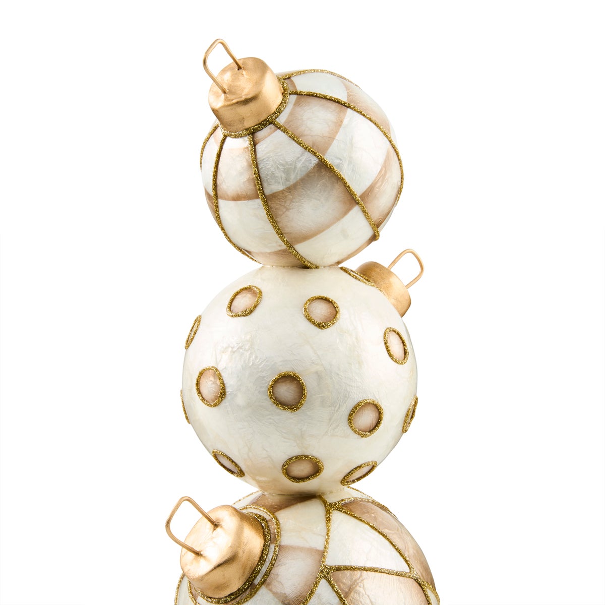 Mocha Capiz Ornament Topiary - Image 3