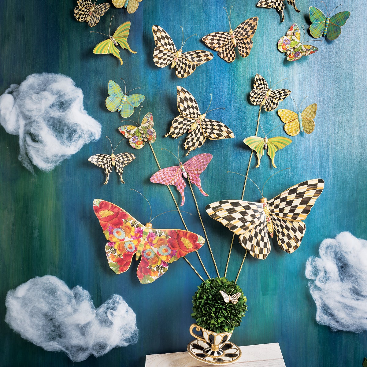 Courtly Check Butterfly Duo Wall Decor - Image 5