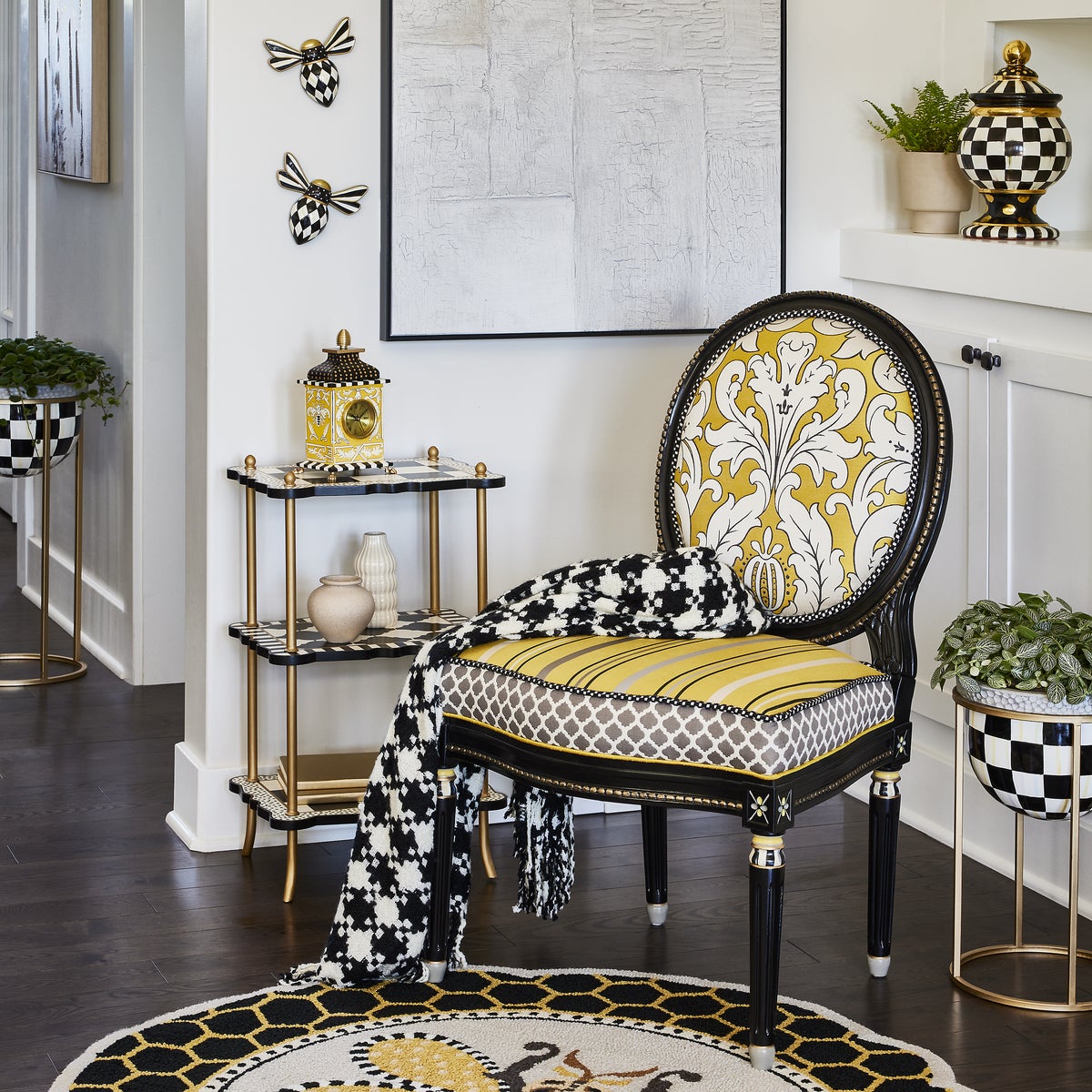 Courtly Check Bee Wall Decor - Image 5
