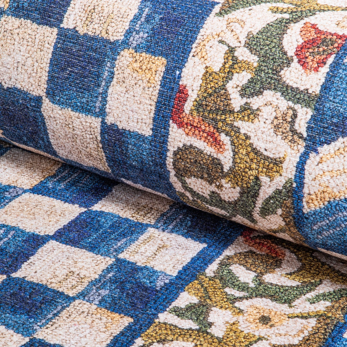 Truly Royal Check 8' x 10' Washable Rug - Image 4