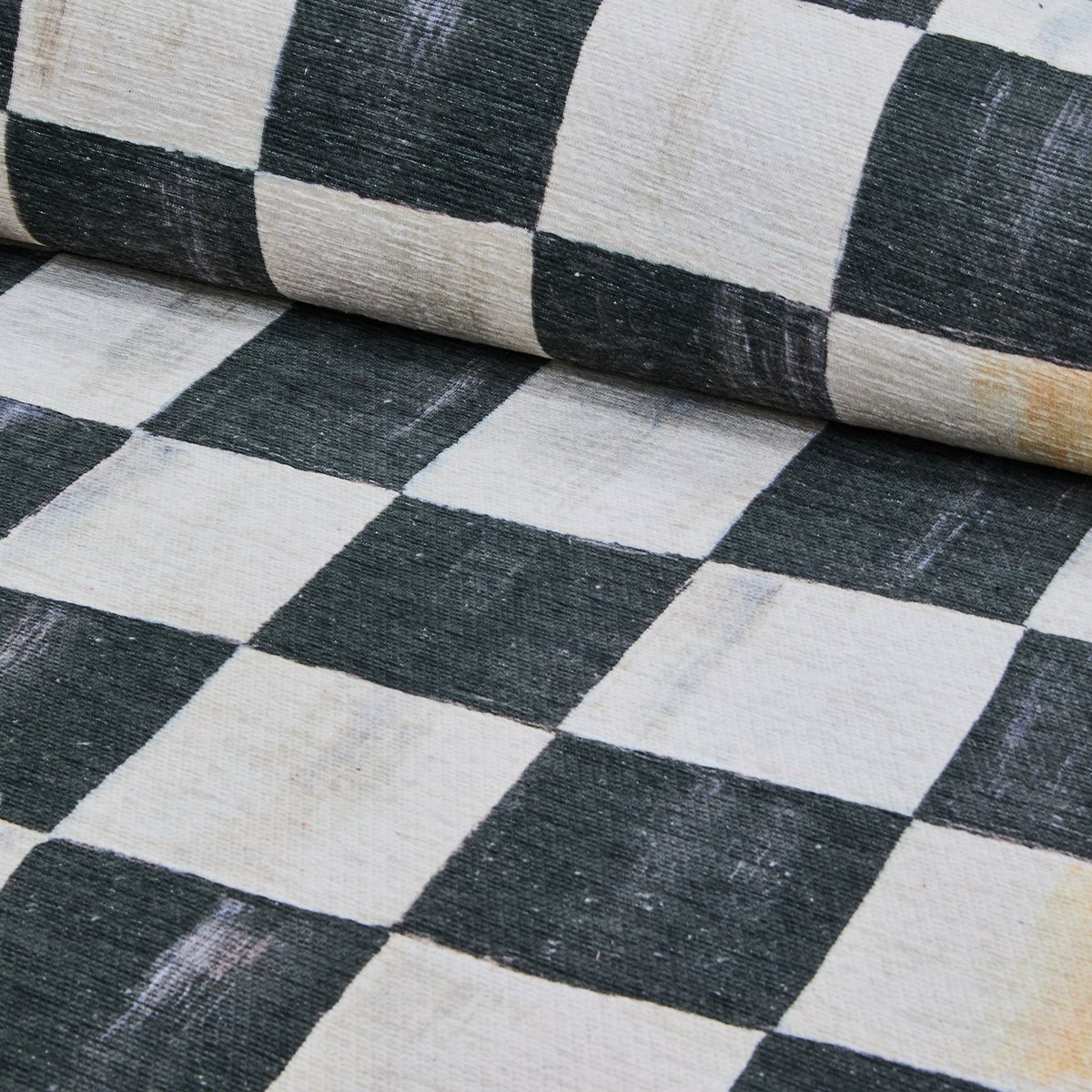 Courtly Checkered 6' Octagon Washable Rug - Image 2