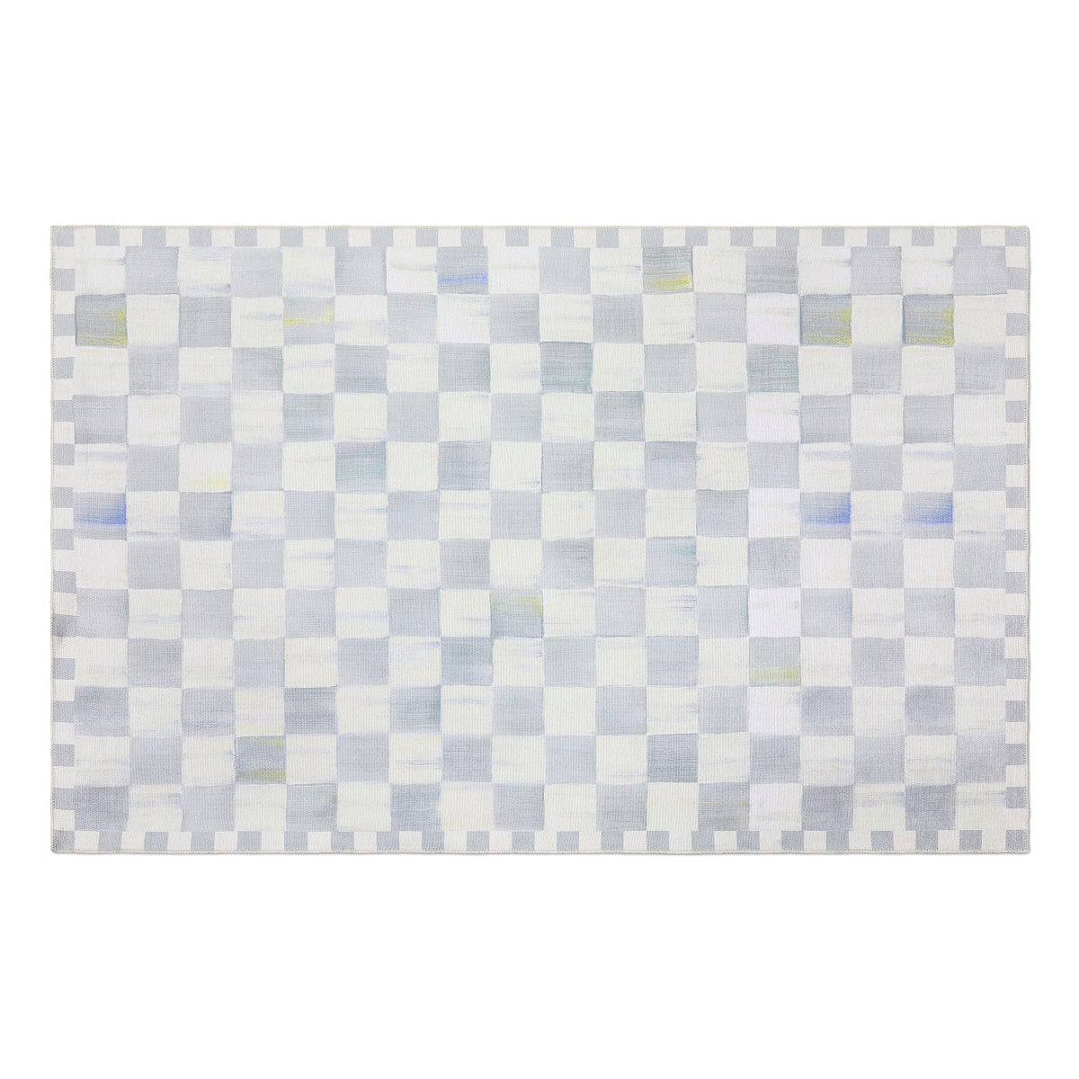 Sterling Checkered 3' x 5' Washable Rug