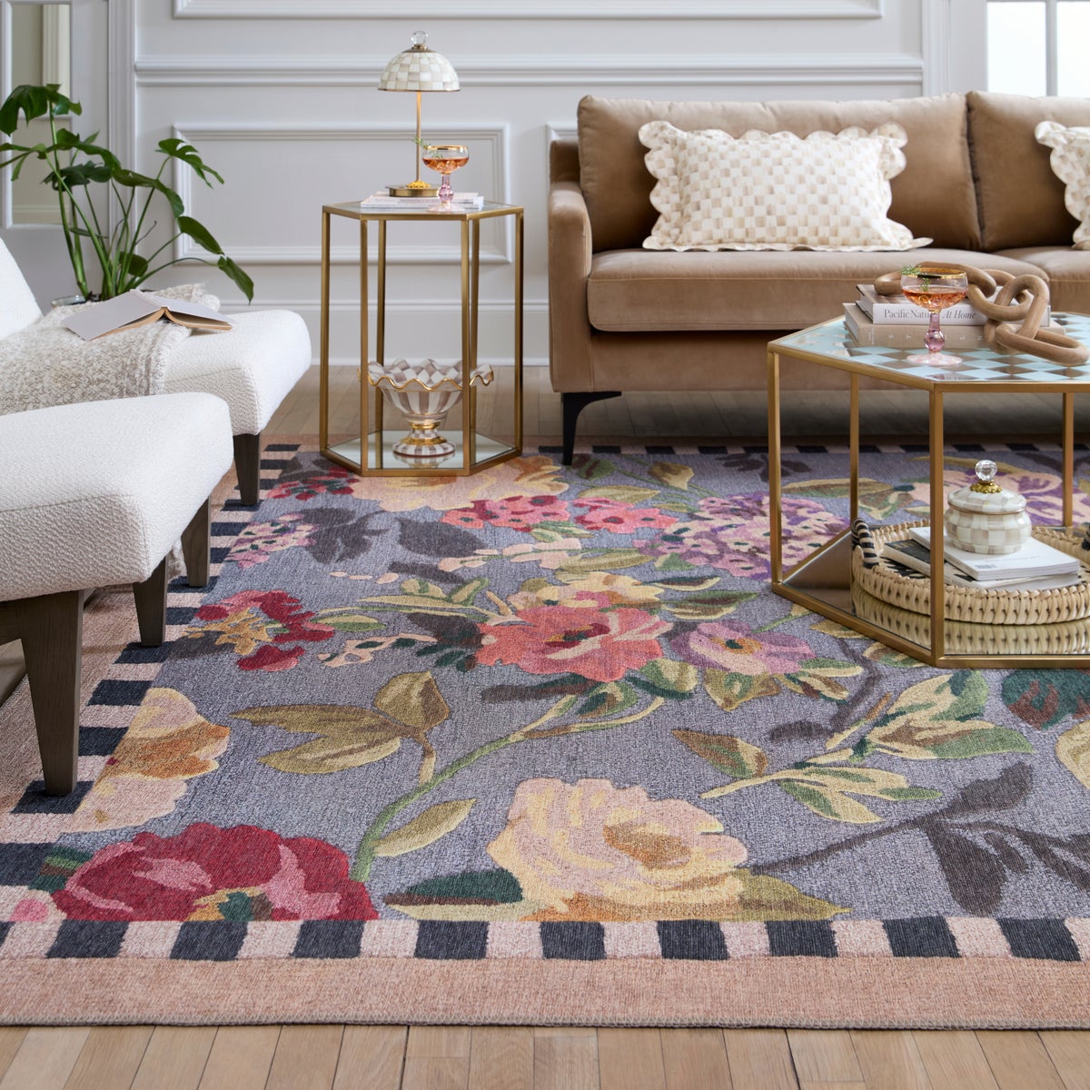 Tudor Rose 8' x 10' Washable Rug - Image 2