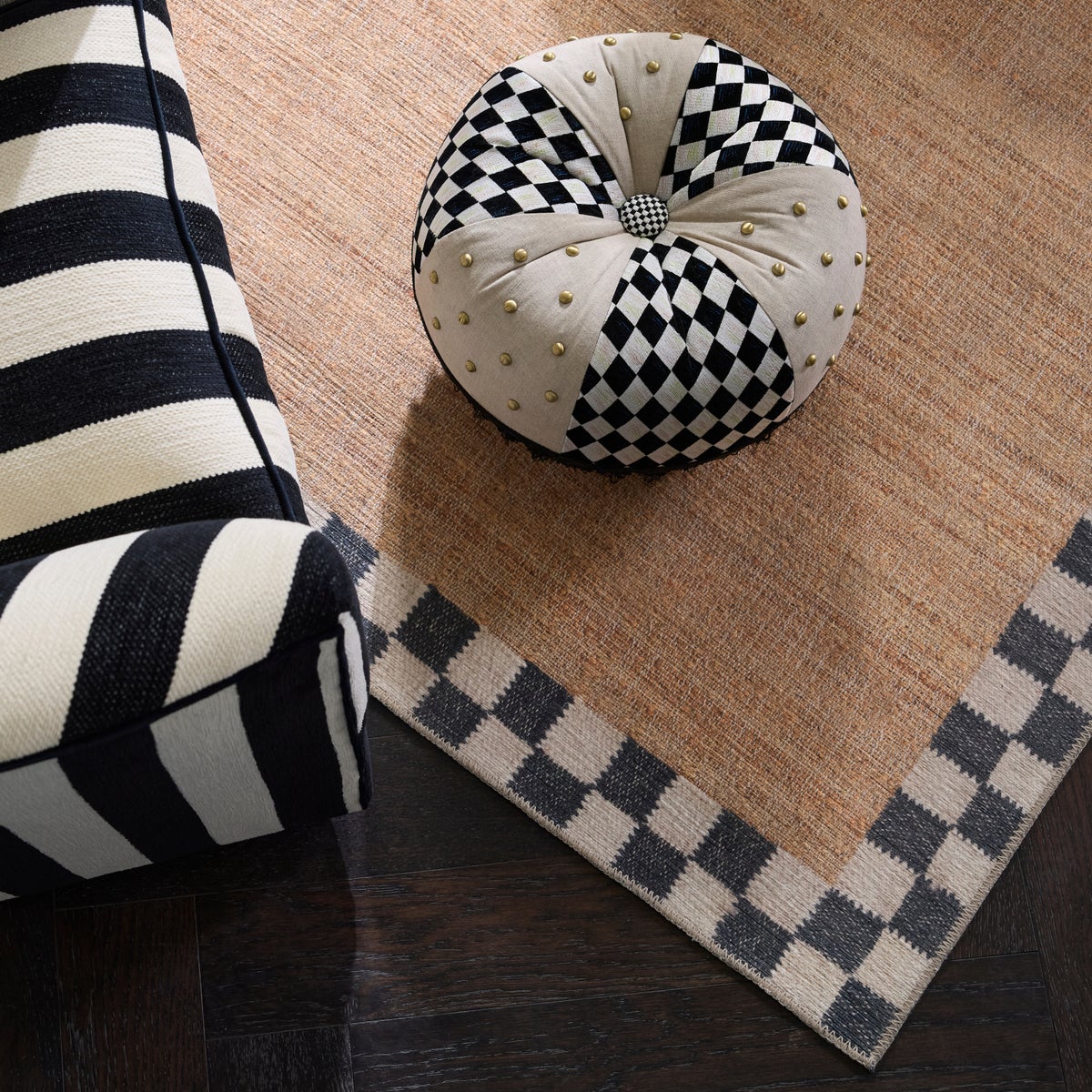 Naturals Check 8' x 10' Washable Rug - Image 4