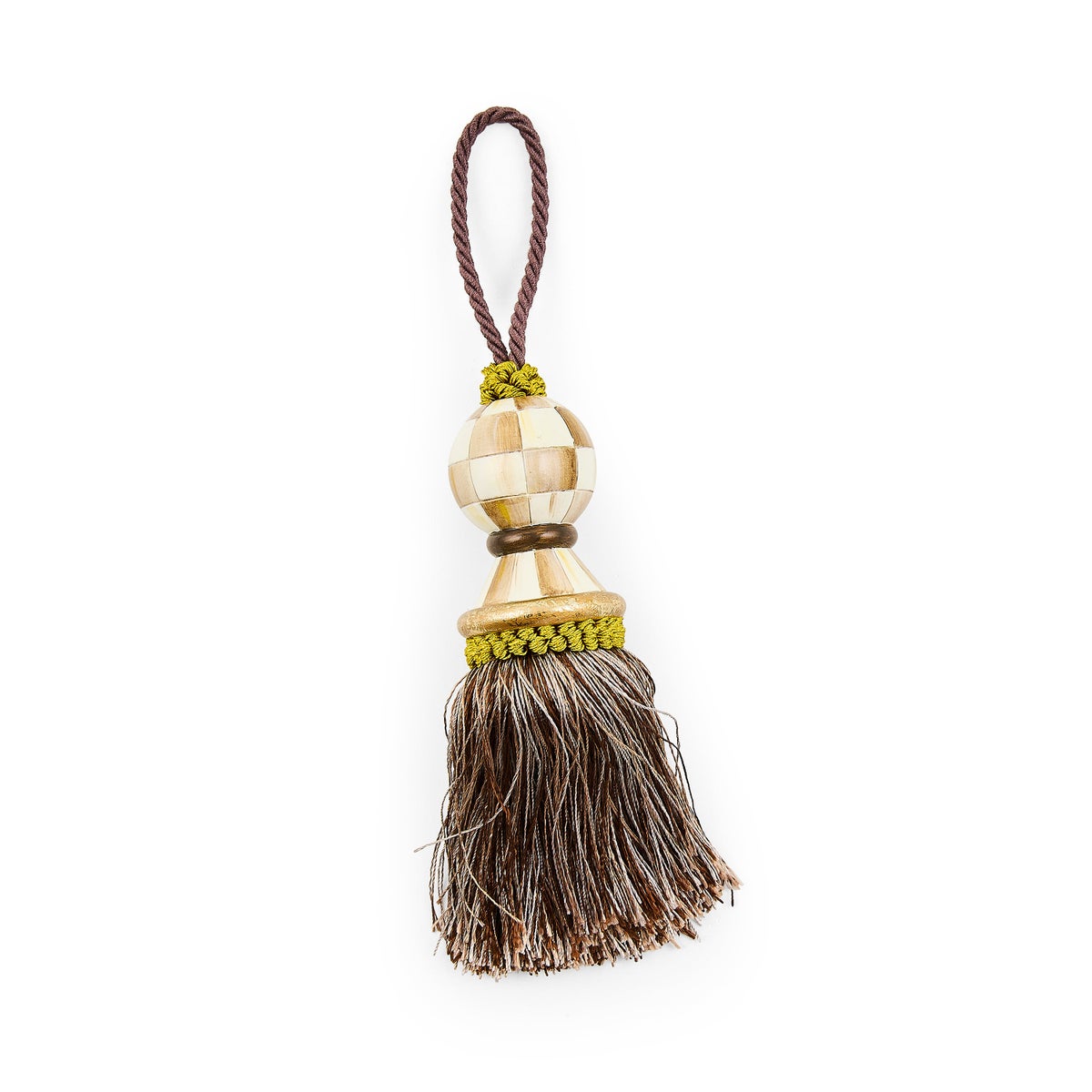 Mocha Check Tassel - Image 3