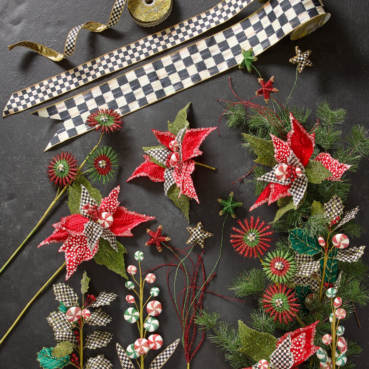 Courtly Check 4" Ribbon - Image 2
