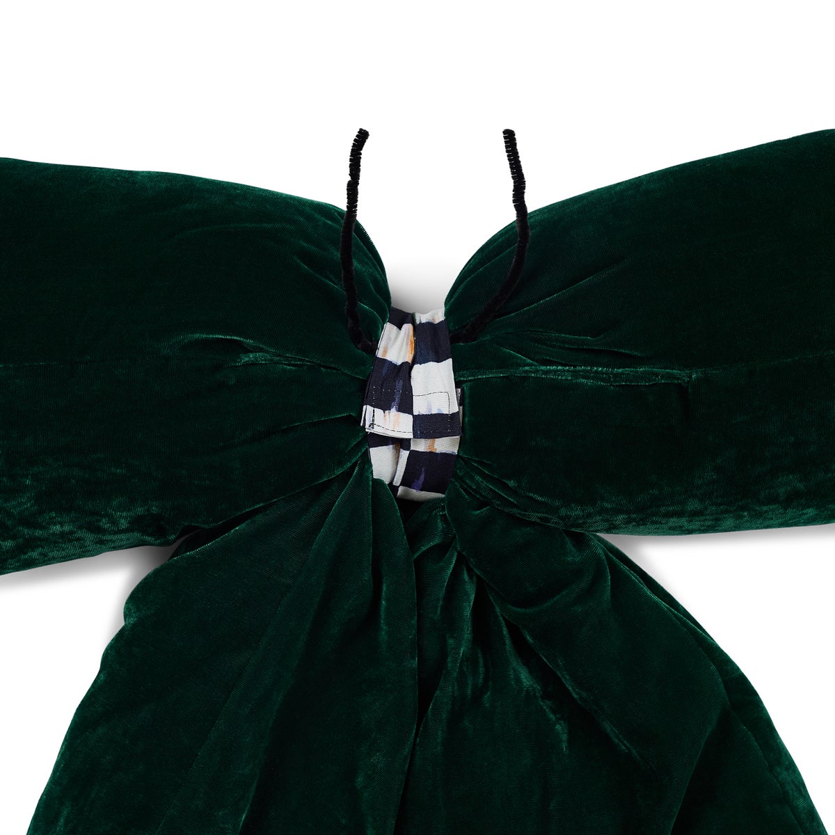 Green Velvet Jumbo Bow - Image 2
