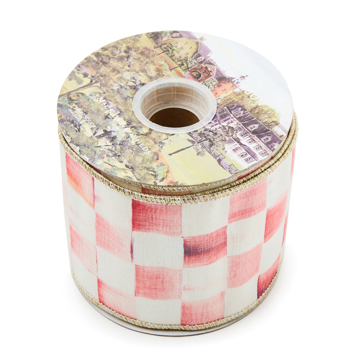 Rosy Check 4" Ribbon - Image 2
