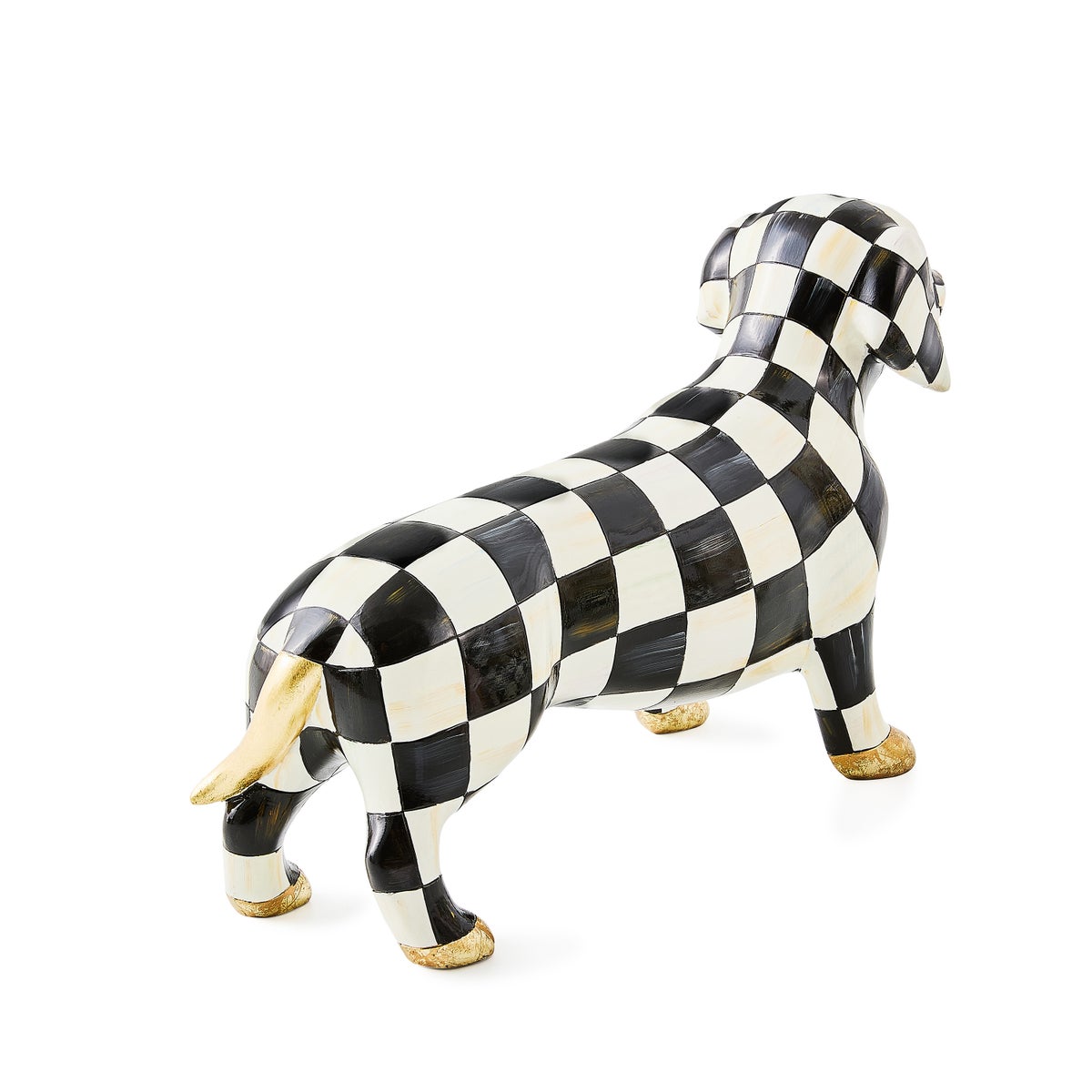 Courtly Check Dachshund Figurine - Image 3
