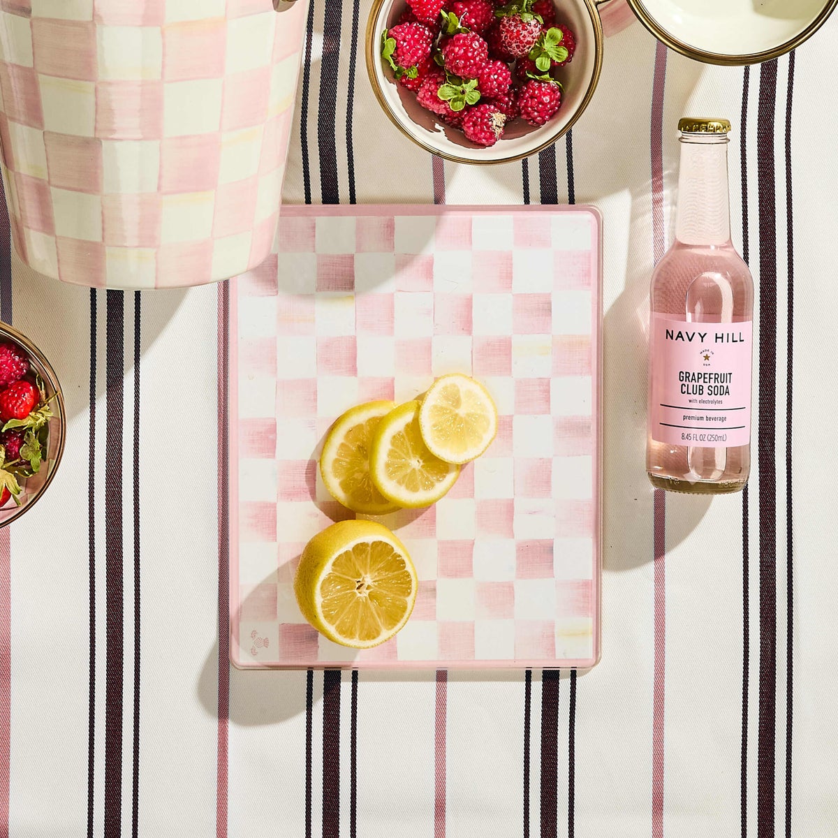 Rosy Check Glass Cutting Boards, Set of 2 - Image 7