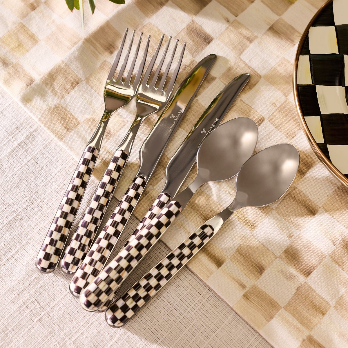 Courtly Check Bistro Flatware 5 Piece Place Setting - Image 5
