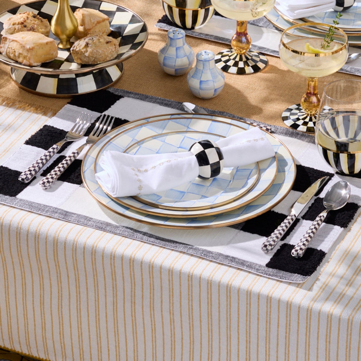 Courtly Check Bistro Flatware 5 Piece Place Setting - Image 6