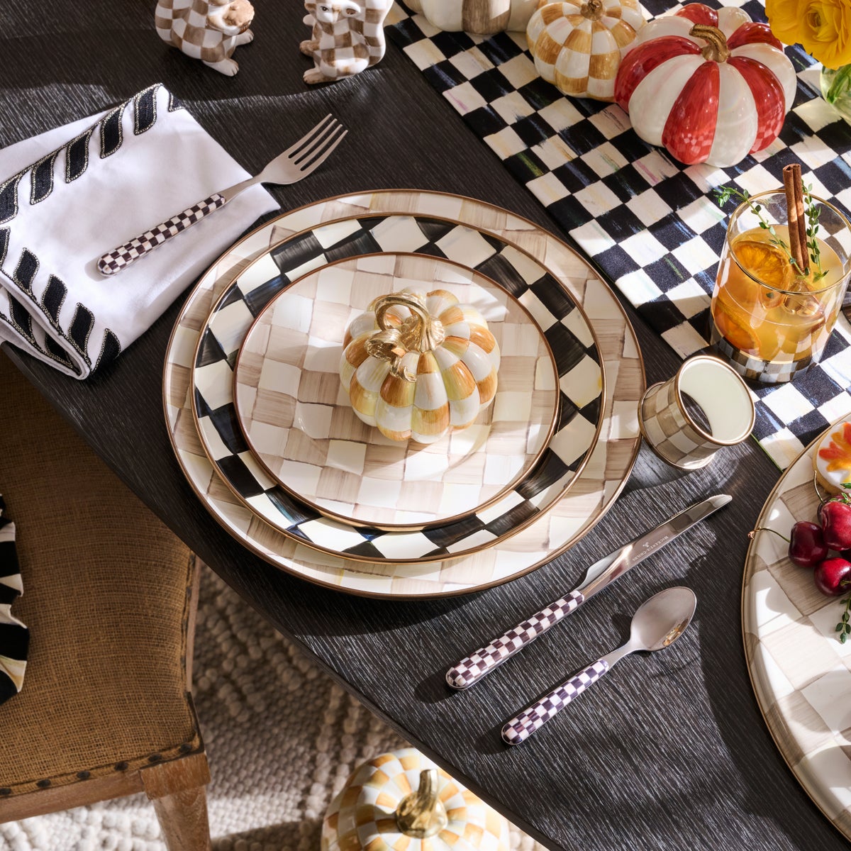 Courtly Check Bistro Flatware 5 Piece Place Setting - Image 7