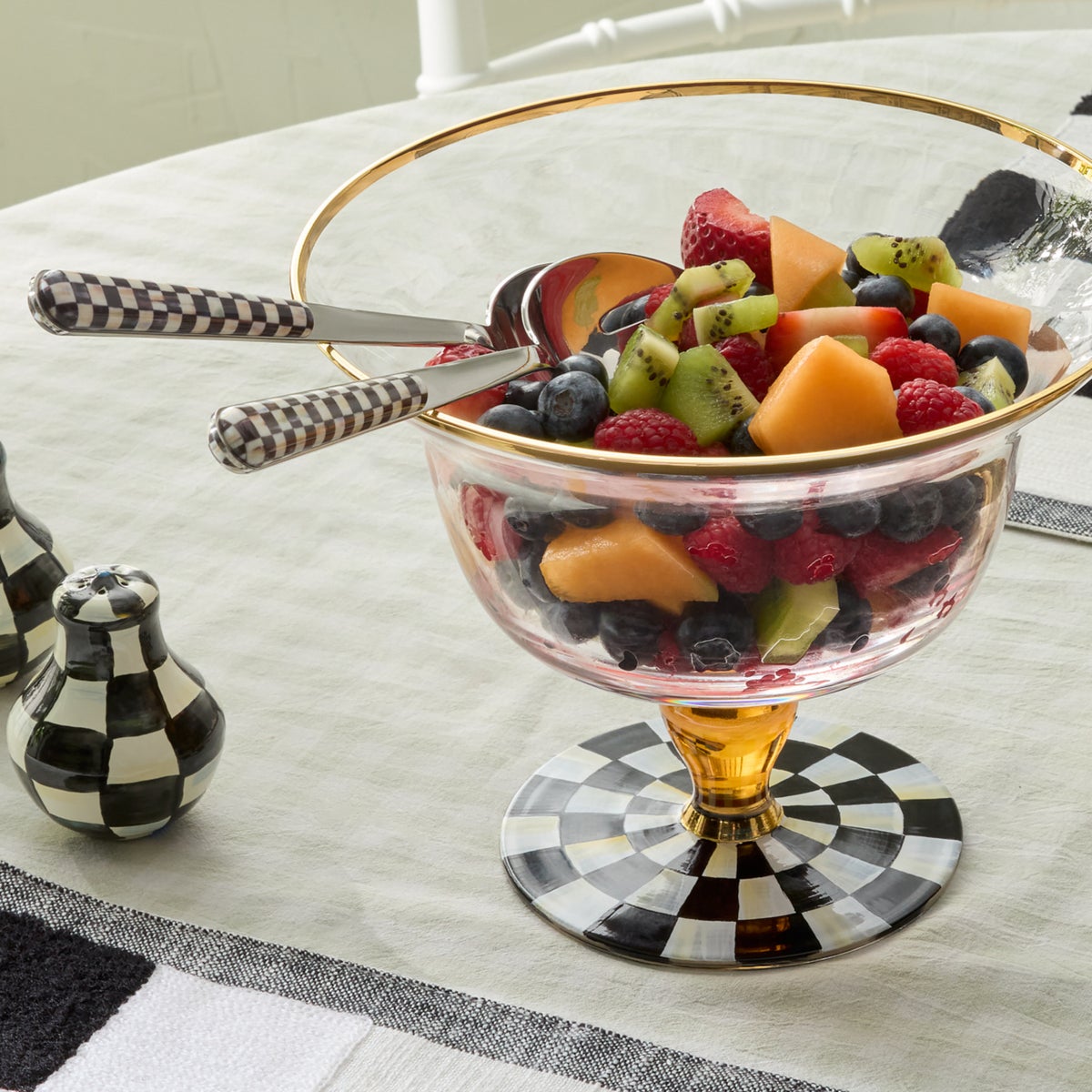 Courtly Check Bistro Salad Serving Set - Image 2