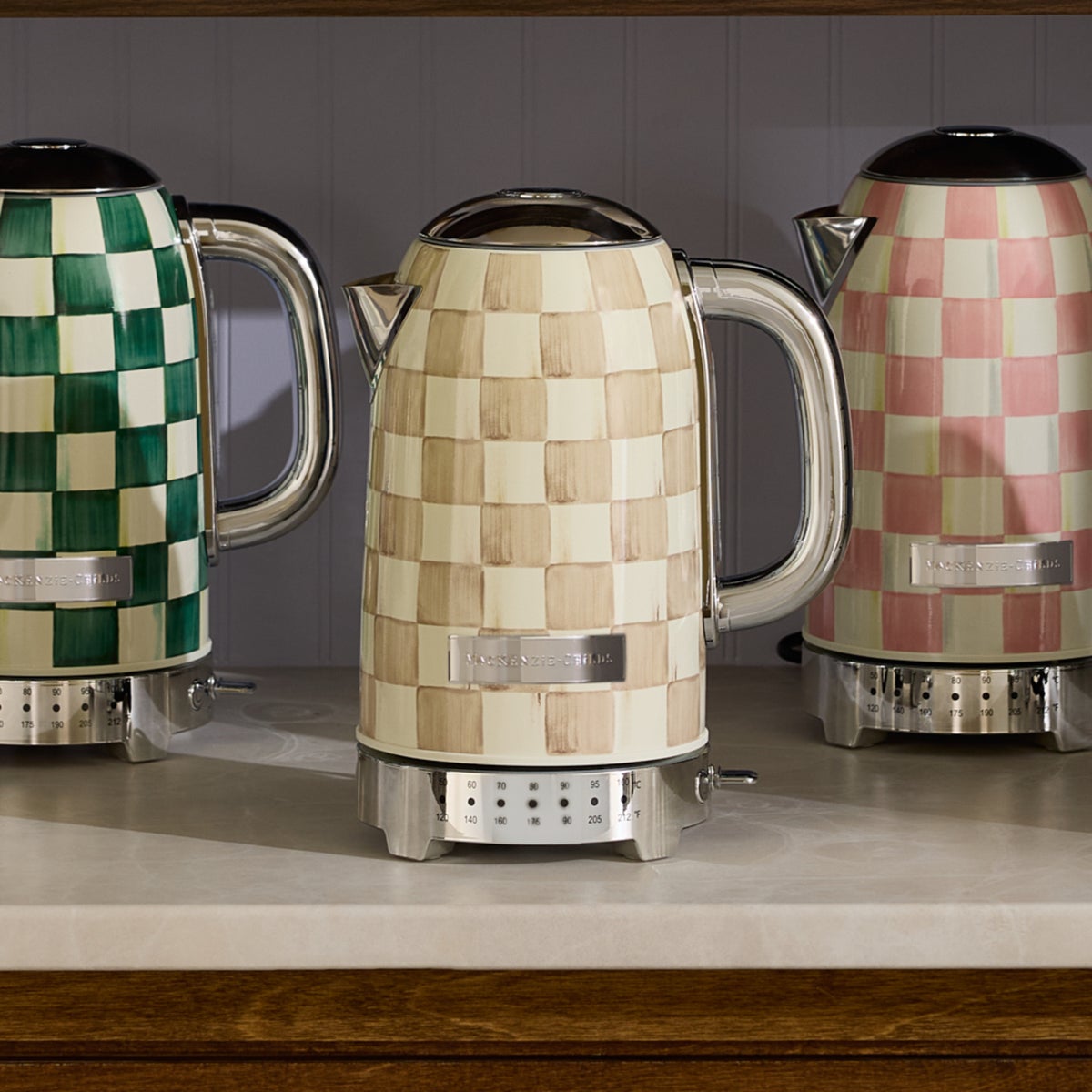 Mocha Check Electric Kettle - Image 5