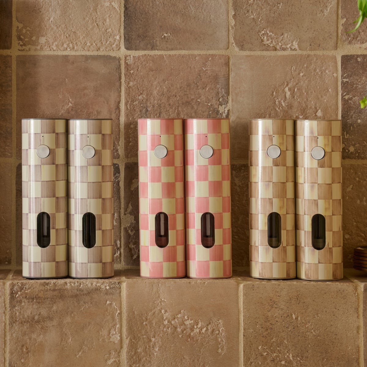 Rosy Check Electric Salt & Pepper Grinder Set - Image 3