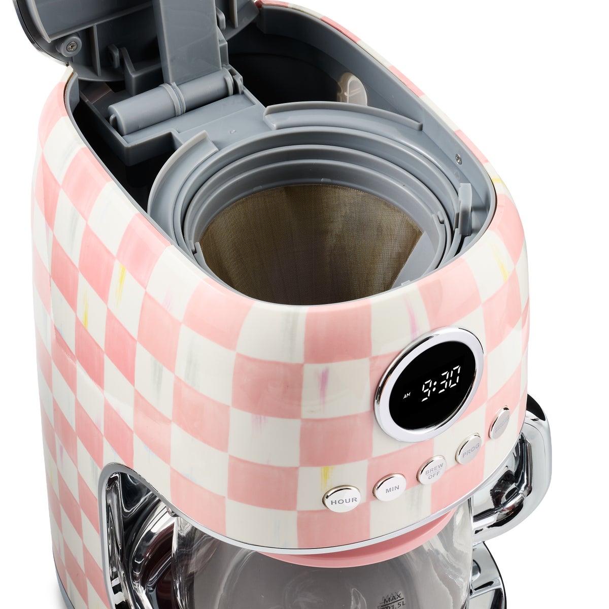 Rosy Check Drip Coffee Maker - Image 6