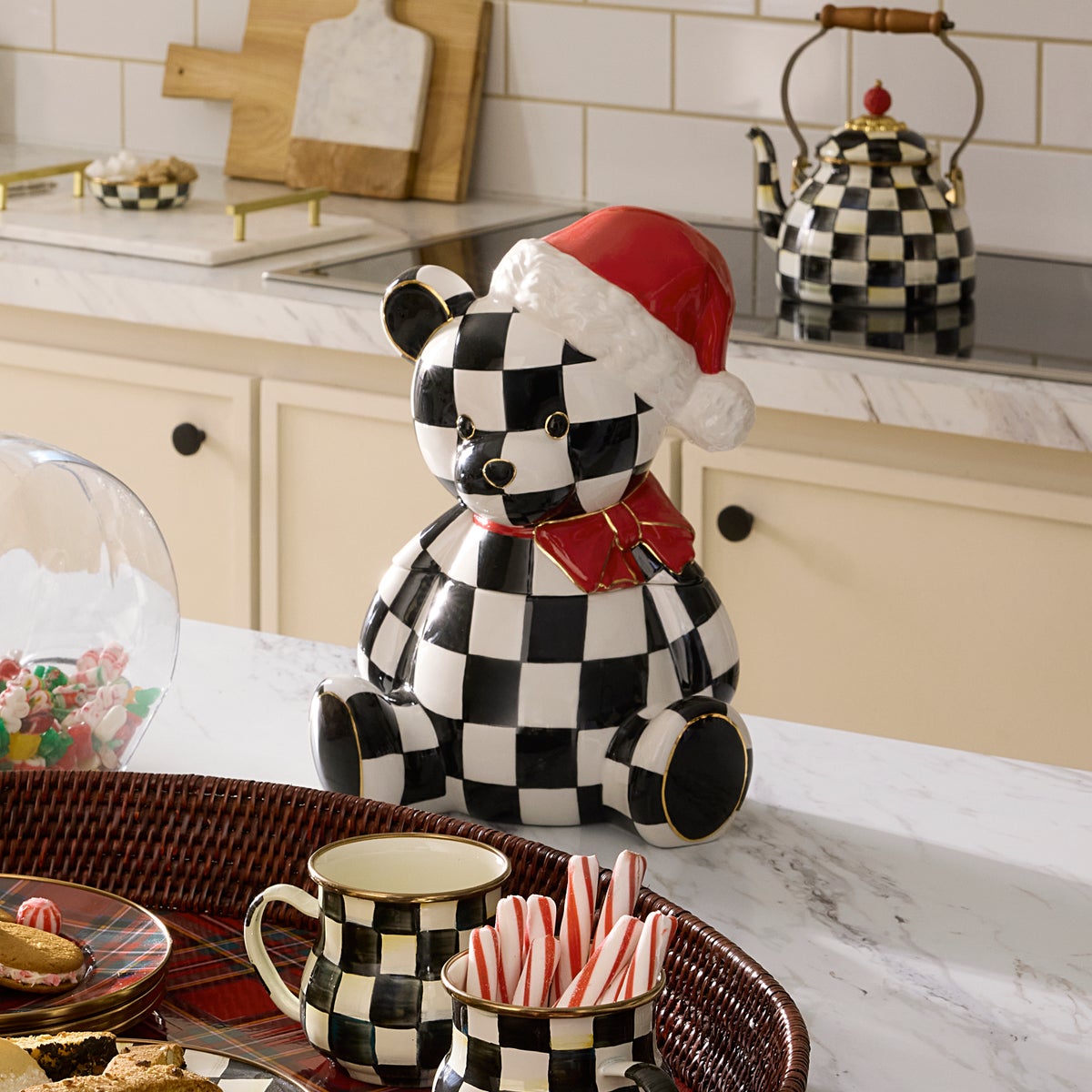 Courtly Santa Bear Cookie Jar - Image 2
