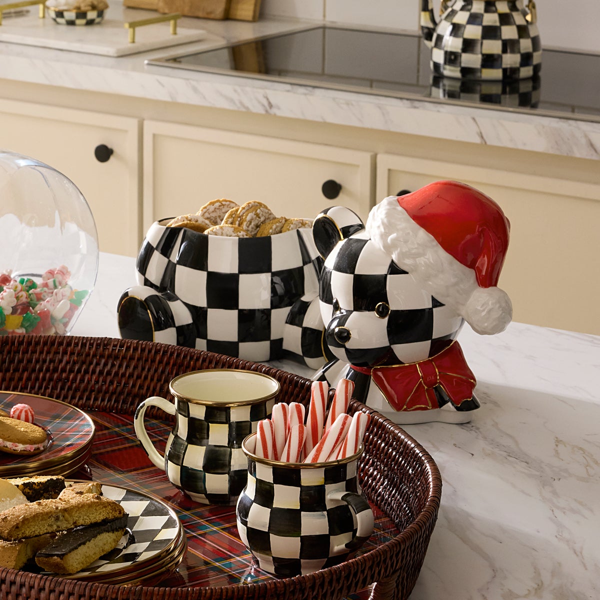 Courtly Santa Bear Cookie Jar - Image 4
