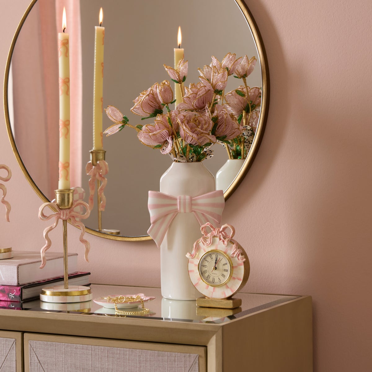 Rosy Bow Vase - Image 2